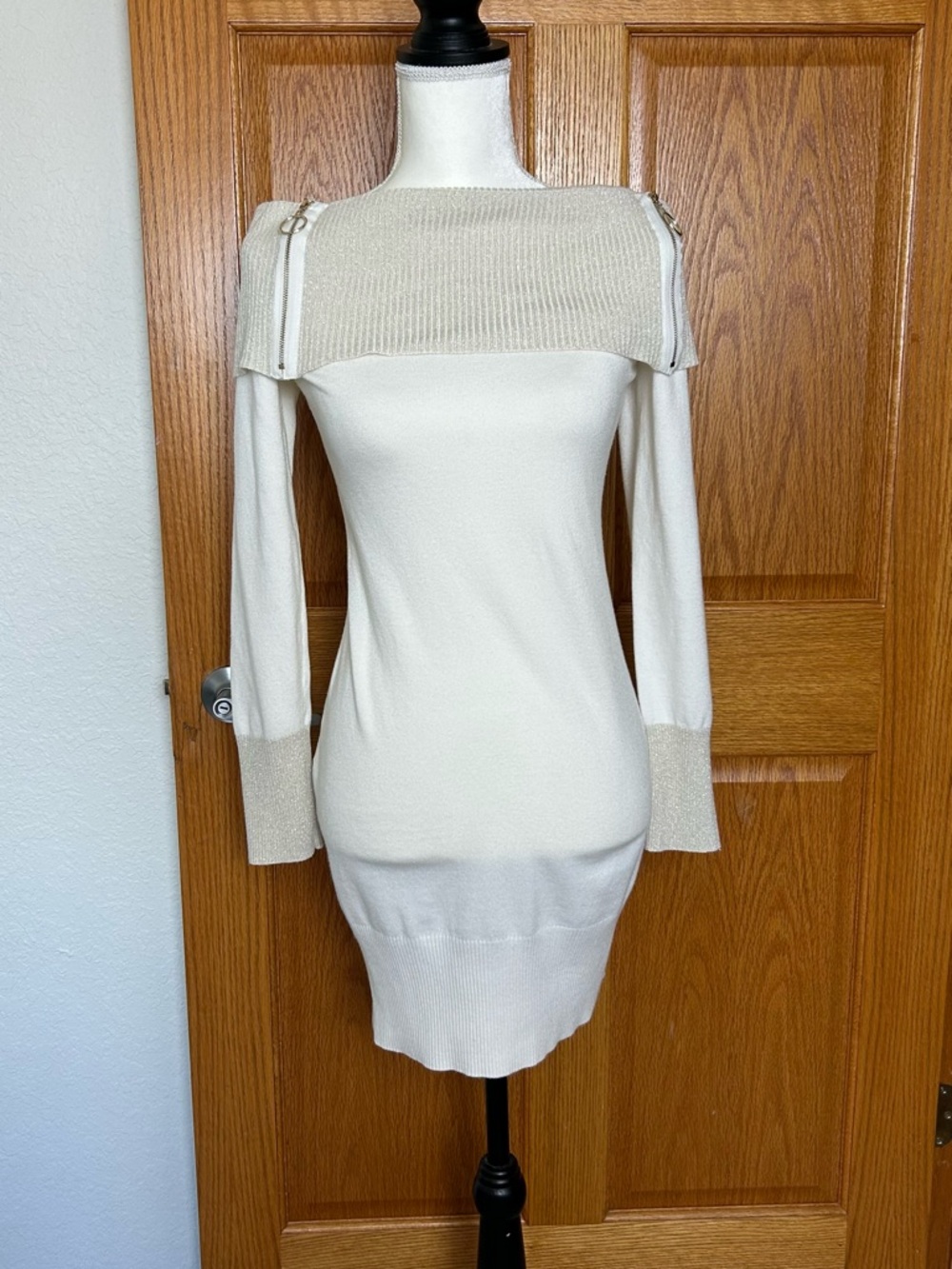Cream Cowl Neck Sweater Dress – Cozy Luxe Staple 🤍 | Winter Close-Out